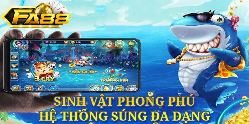 Đa dạng các vật phẩm bắn cá đổi thưởng được cập nhập nhanh chóng 